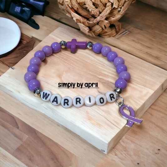 Purple 'WARRIOR' Bracelet