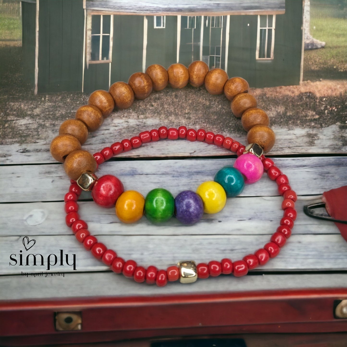 Seed Bead Word Bracelets