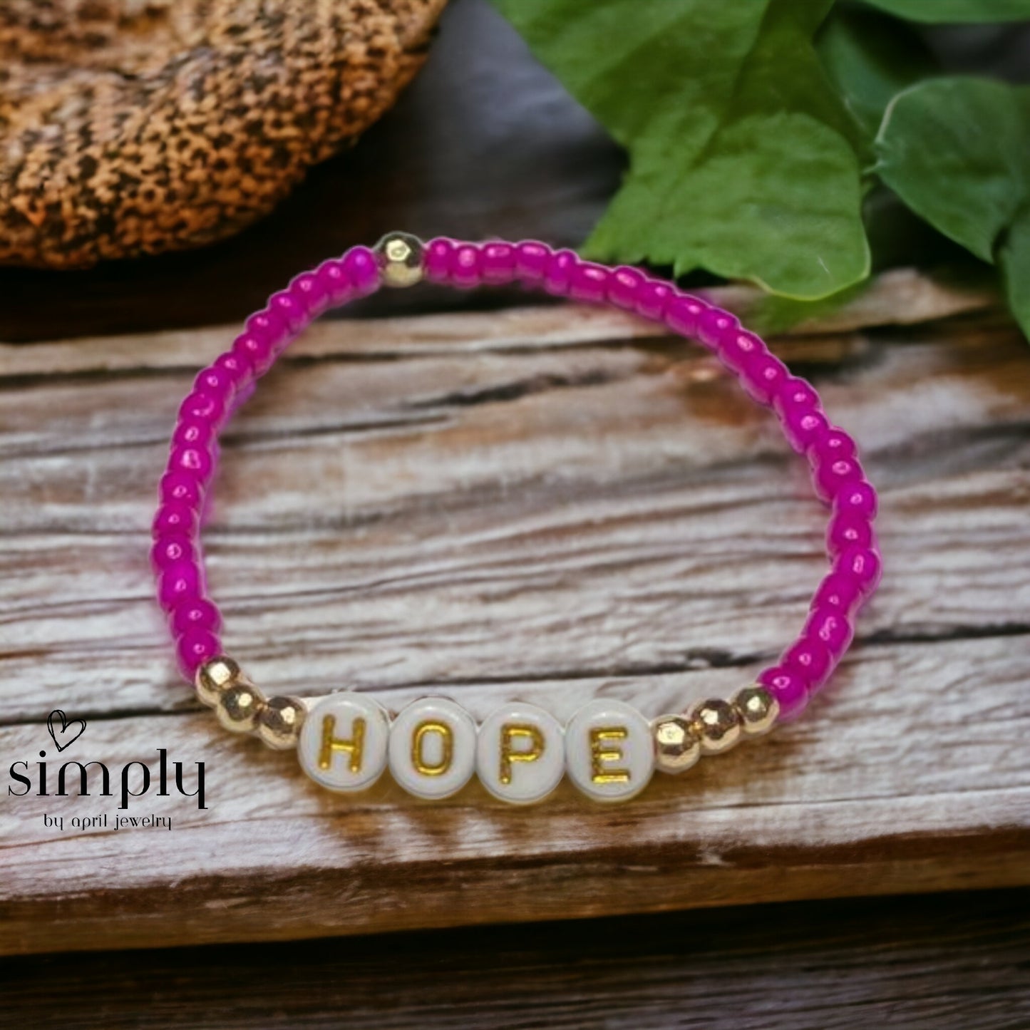 Seed Bead Word Bracelets