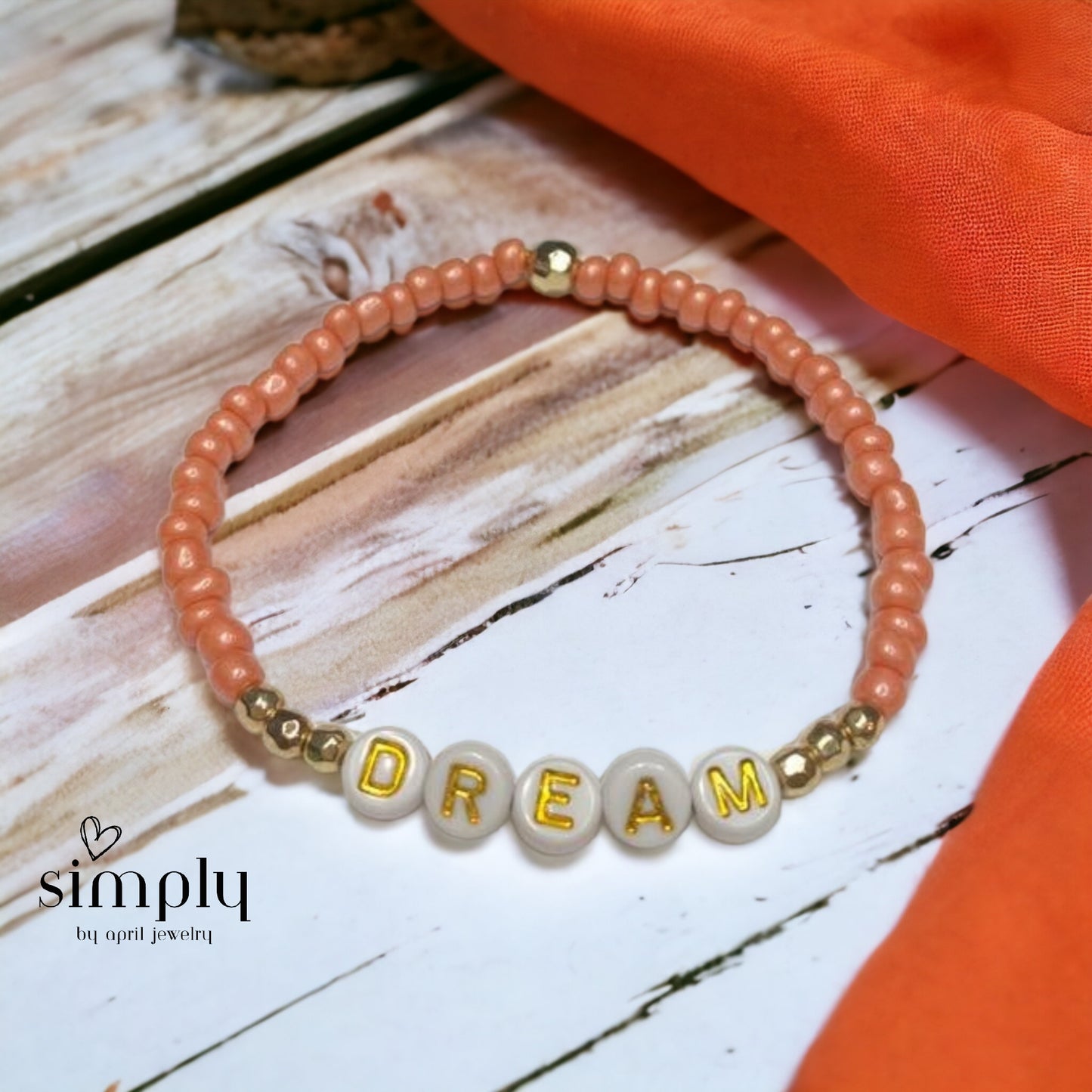 Seed Bead Word Bracelets