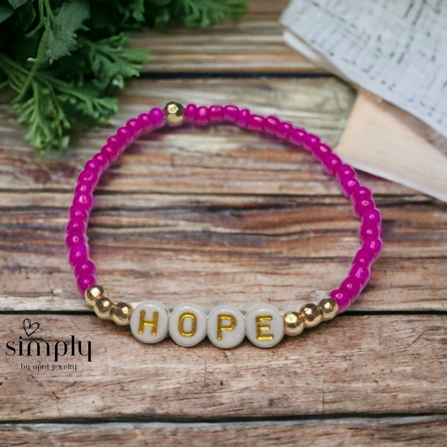 Seed Bead Word Bracelets