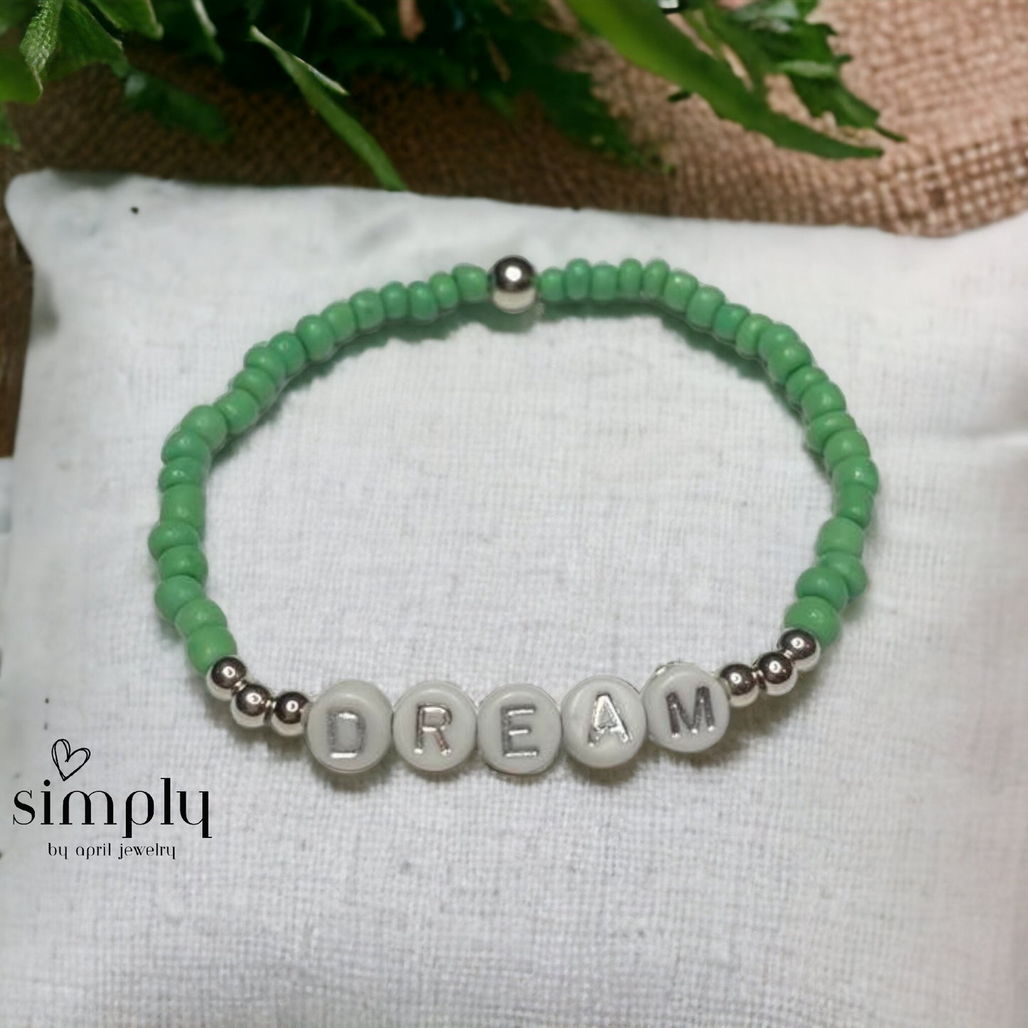 Seed Bead Word Bracelets