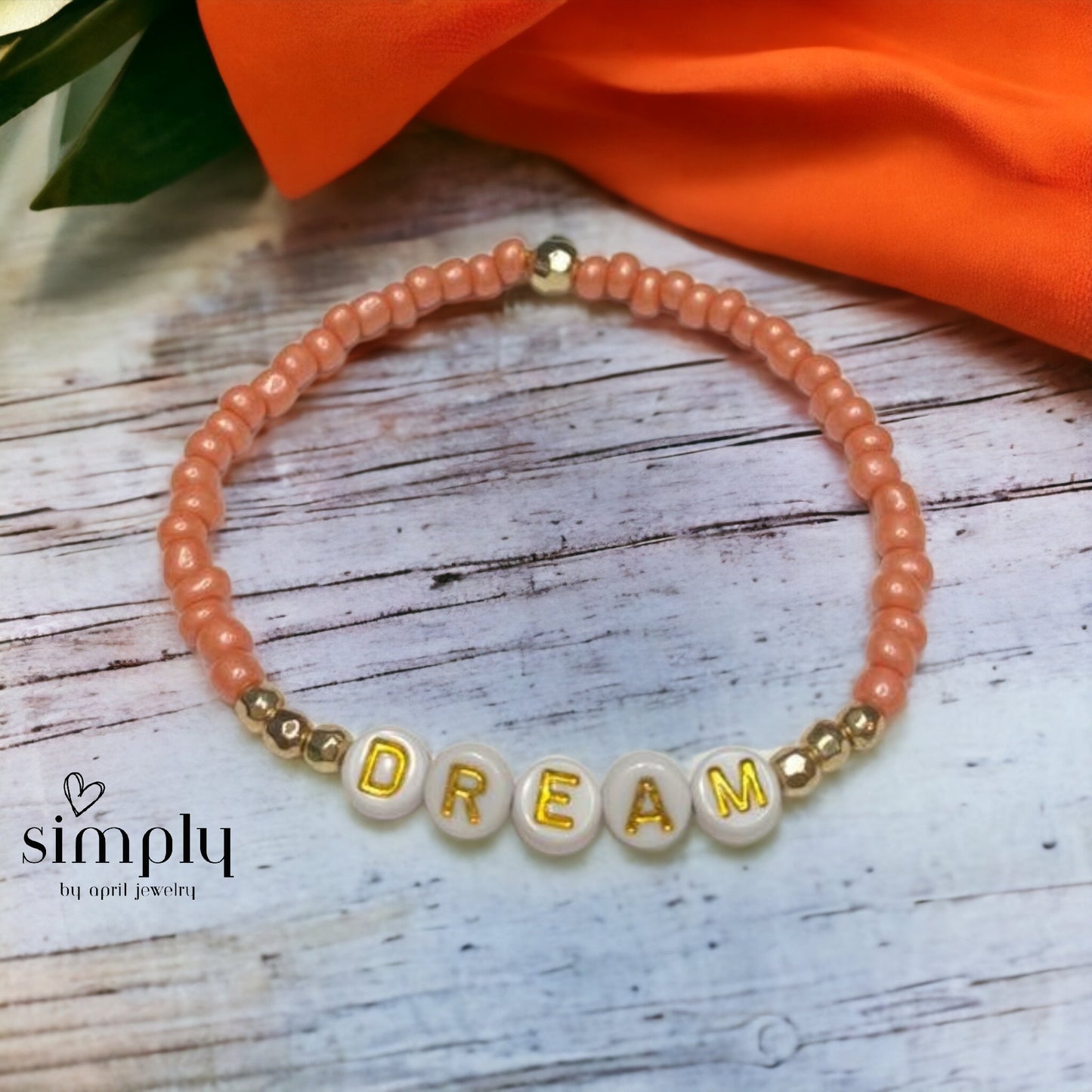 Seed Bead Word Bracelets