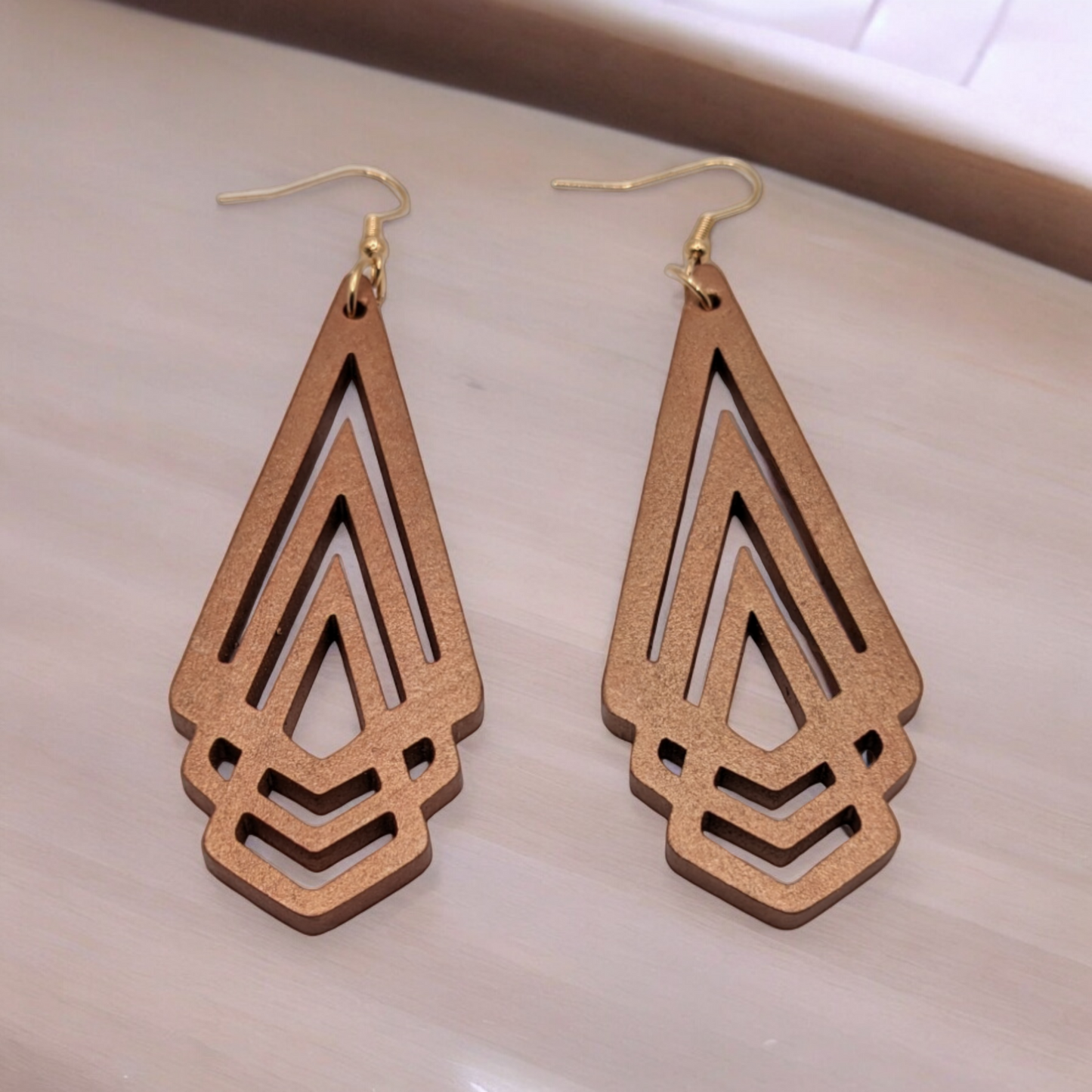 Wooden Brown Triangle