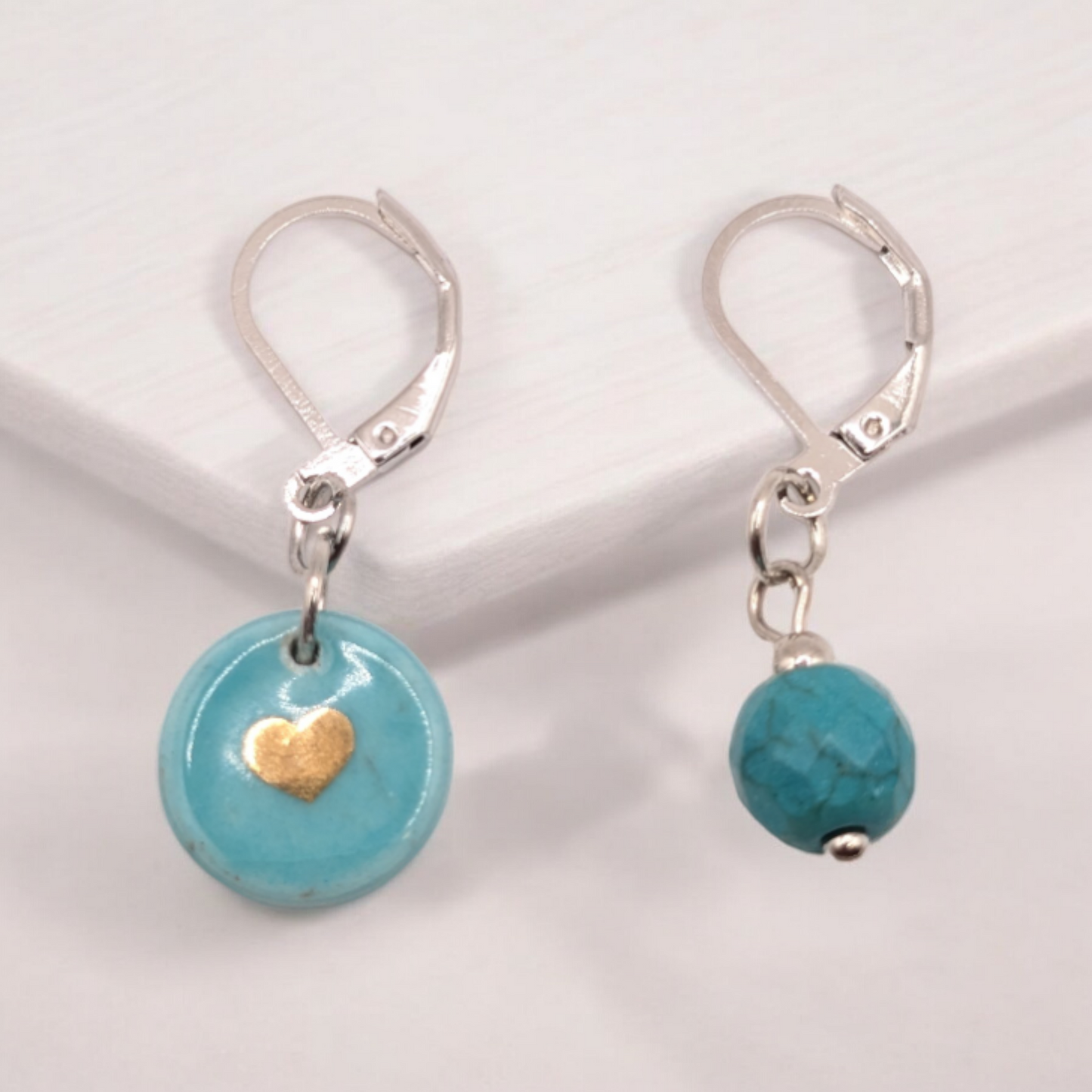 Mix Match  Ocean Heart Earrings