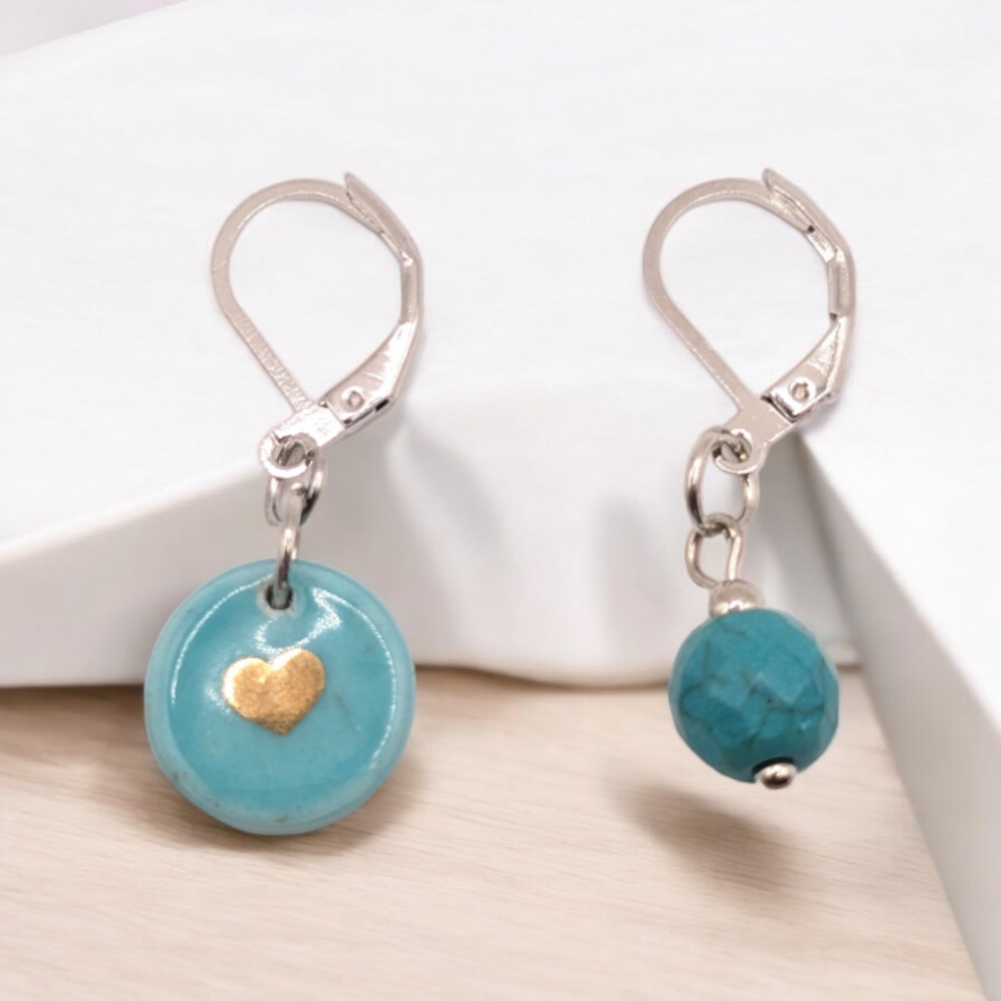 Mix Match  Ocean Heart Earrings