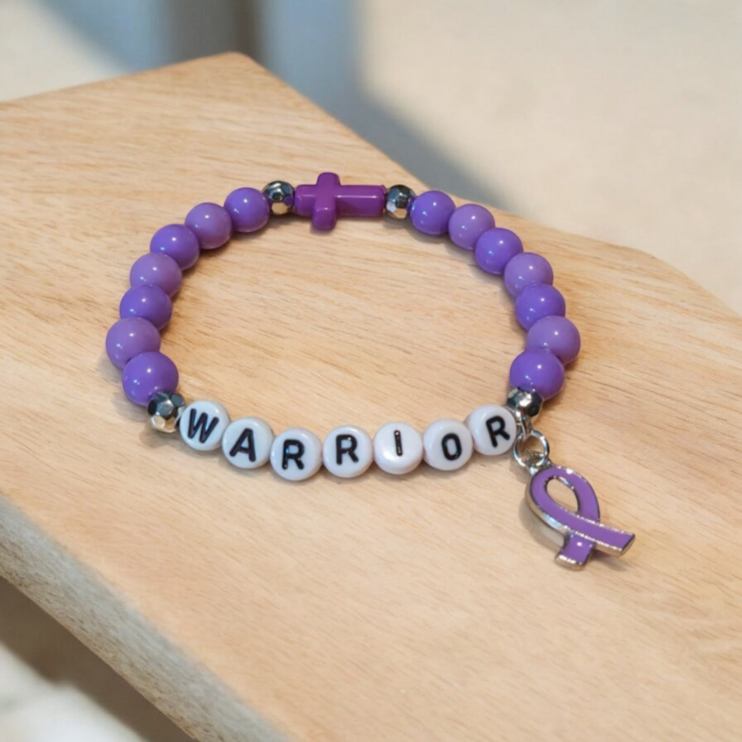 Purple 'WARRIOR' Bracelet